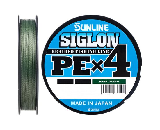 Шнур Sunline Siglon PE н4 150m 1.2/0.187mm 20lb/9.2kg Dark Green (1658.09.20)