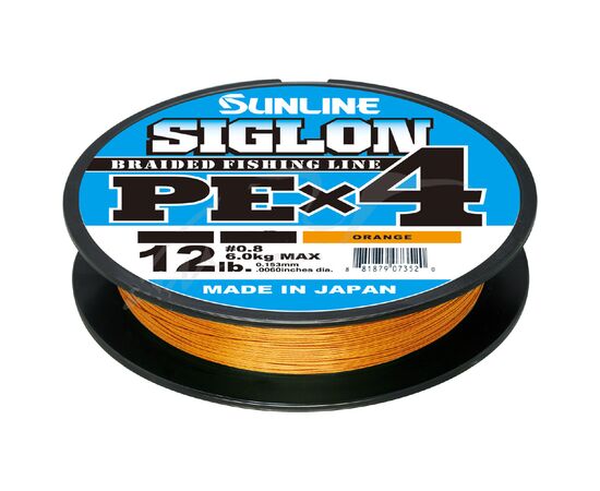 Шнур Sunline Siglon PE н4 300m 1.0/0.171mm 16lb/7.7kg Помаранч (1658.09.53)