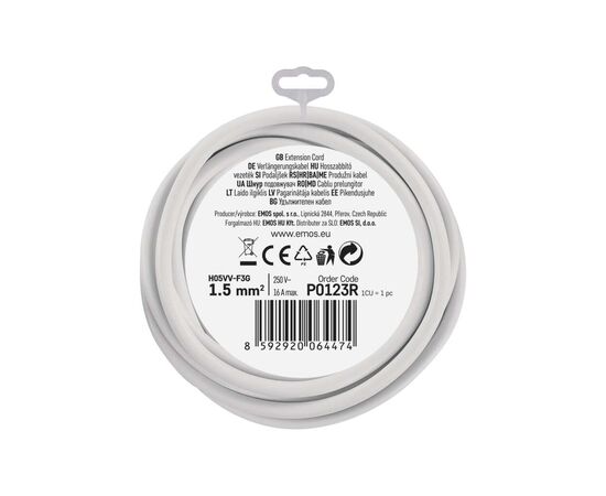 Сетевой удлинитель EMOS P0123R, изображение 4 Сетевой удлинитель EMOS P0123R, изображение 4