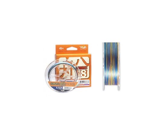 Шнур YGK Veragass Fune X8 200m Multi Color 0.6/0.128mm 14lb/5.2kg (5545.02.89)