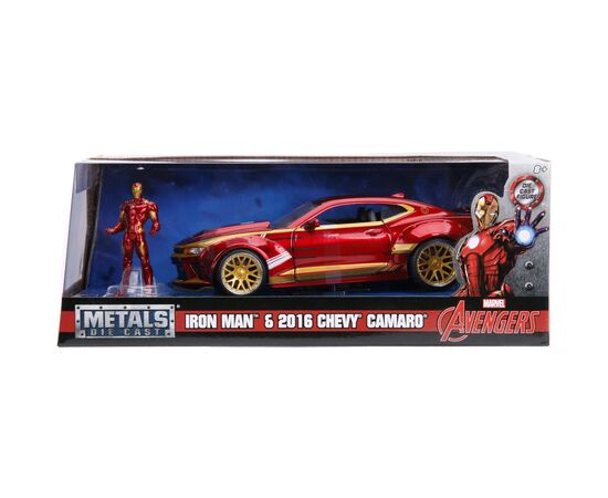 Машина Jada металева Марвел. Месники: Шевроле Камаро (2016) з фігуркою Залізної людини 1:24 (253225003), зображення 7 Машина Jada металева Марвел. Месники: Шевроле Камаро (2016) з фігуркою Залізної людини 1:24 (253225003), зображення 7