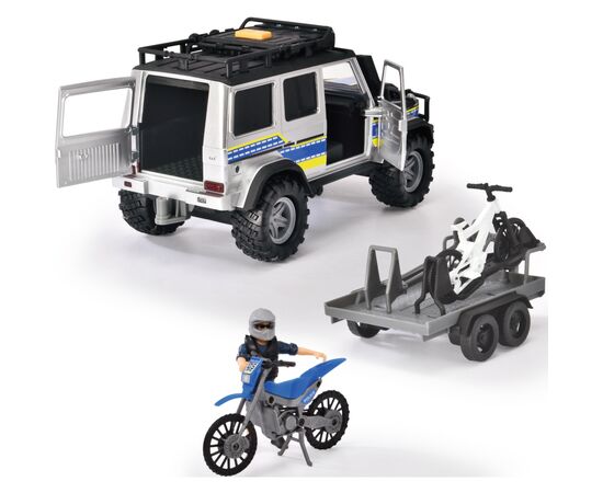 Игровой набор Dickie Toys Полиция с джипом, аксессуарами и фигуркой (3837023), изображение 3 Игровой набор Dickie Toys Полиция с джипом, аксессуарами и фигуркой (3837023), изображение 3