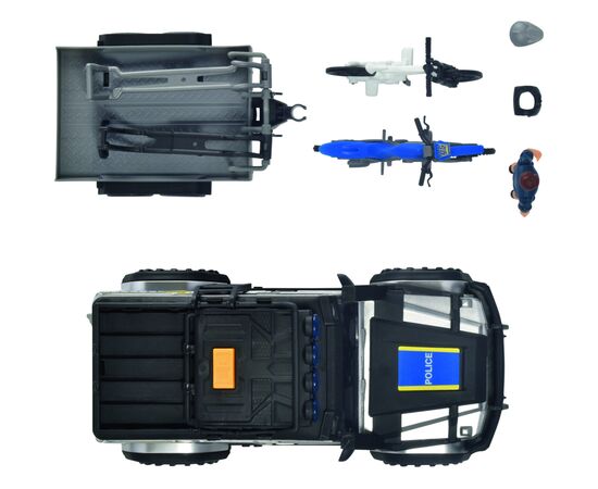 Игровой набор Dickie Toys Полиция с джипом, аксессуарами и фигуркой (3837023), изображение 4 Игровой набор Dickie Toys Полиция с джипом, аксессуарами и фигуркой (3837023), изображение 4