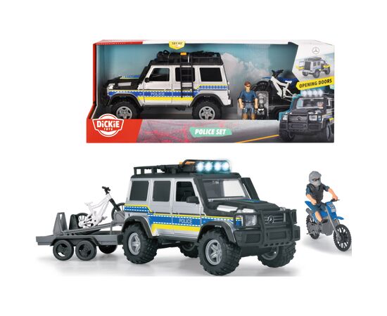 Игровой набор Dickie Toys Полиция с джипом, аксессуарами и фигуркой (3837023), изображение 6 Игровой набор Dickie Toys Полиция с джипом, аксессуарами и фигуркой (3837023), изображение 6
