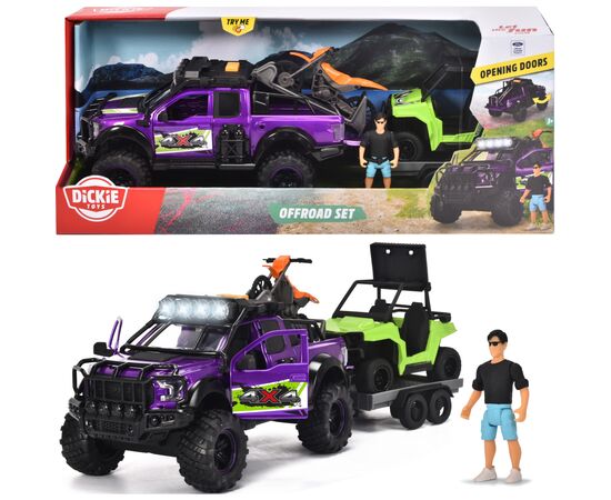 Игровой набор Dickie Toys Укрощение бездорожья с внедорожником 38 см, баги и фигуркой (3837019), изображение 7