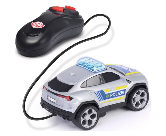 Машина Dickie Toys Полицейская машина Ламборгини Урус на дистанционном управлении со световым эффектом 13 см (3712023), изображение 2 Машина Dickie Toys Полицейская машина Ламборгини Урус на дистанционном управлении со световым эффектом 13 см (3712023), изображение 2