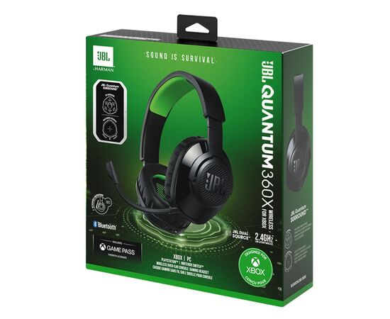Навушники JBL Quantum 360X Wireless for Xbox Black (JBLQ360XWLBLKGRN), зображення 9 Навушники JBL Quantum 360X Wireless for Xbox Black (JBLQ360XWLBLKGRN), зображення 9