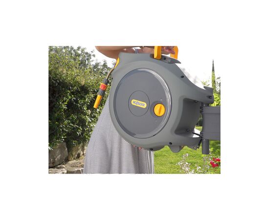 Шланг для поливу HoZelock з автоматичною катушкою d12,5мм 20м і 2м+4 конектори (10613), зображення 3 Шланг для поливу HoZelock з автоматичною катушкою d12,5мм 20м і 2м+4 конектори (10613), зображення 3