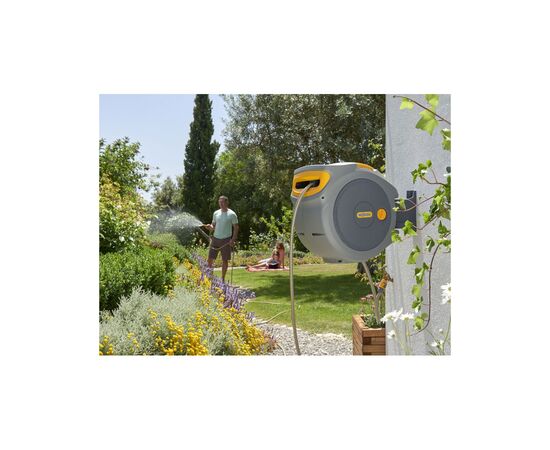 Поливочный шланг HoZelock с автоматической катушкой d12,5мм 25м и 2м+4 коннектора (10614), изображение 5 Поливочный шланг HoZelock с автоматической катушкой d12,5мм 25м и 2м+4 коннектора (10614), изображение 5