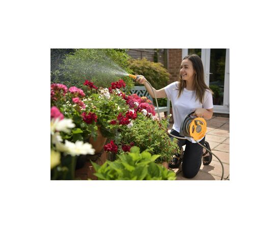Поливочный шланг HoZelock с катушкой d12,5мм 10м+4 коннектора Микро Click & Go (10571), изображение 3