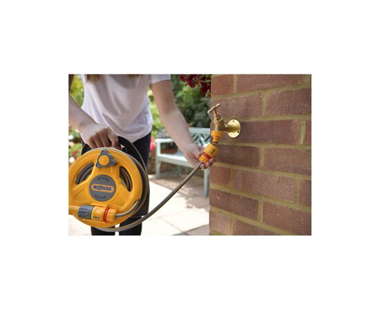 Поливочный шланг HoZelock с катушкой d12,5мм 10м+4 коннектора Микро Click & Go (10571), изображение 4