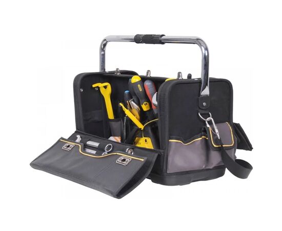 Сумка для инструмента Stanley FatMax Plumber Bag, сантехника, двусторонняя, 520х280х310мм (FMST1-70719), изображение 4 Сумка для инструмента Stanley FatMax Plumber Bag, сантехника, двусторонняя, 520х280х310мм (FMST1-70719), изображение 4