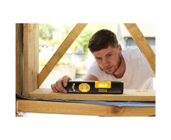 Рівень Stanley Classic Box Level TORPEDO, магнітний, алюмінієвий, 2 капс., L=230 мм (FMHT42884-1), зображення 5 Рівень Stanley Classic Box Level TORPEDO, магнітний, алюмінієвий, 2 капс., L=230 мм (FMHT42884-1), зображення 5