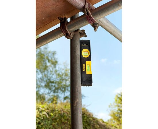 Рівень Stanley Classic Box Level TORPEDO, магнітний, алюмінієвий, 2 капс., L=230 мм (FMHT42884-1), зображення 8 Рівень Stanley Classic Box Level TORPEDO, магнітний, алюмінієвий, 2 капс., L=230 мм (FMHT42884-1), зображення 8