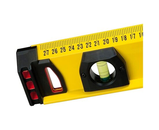 Уровень Stanley FatMax I Beam, L= 1200мм, Н=39,3 мм, алюминиевый, 3 капс. (1-43-555), изображение 4 Уровень Stanley FatMax I Beam, L= 1200мм, Н=39,3 мм, алюминиевый, 3 капс. (1-43-555), изображение 4