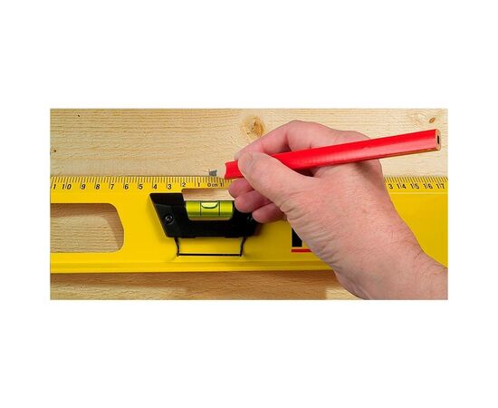 Уровень Stanley FatMax I Beam, L= 1200мм, Н=39,3 мм, алюминиевый, 3 капс. (1-43-555), изображение 5 Уровень Stanley FatMax I Beam, L= 1200мм, Н=39,3 мм, алюминиевый, 3 капс. (1-43-555), изображение 5