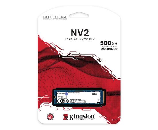 Накопитель SSD M.2 2280 500GB Kingston (SNV2S/500G), изображение 3