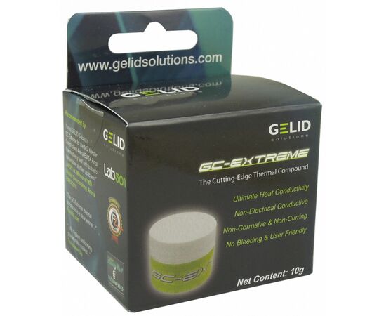 Термопаста Gelid Solutions GC-Extreme 10g (TC-GC-03-02), изображение 2 Термопаста Gelid Solutions GC-Extreme 10g (TC-GC-03-02), изображение 2