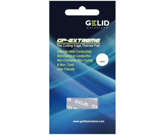 Термопрокладка Gelid Solutions GP-Extreme 80x40x0.5 mm (TP-GP01-A), зображення 3 Термопрокладка Gelid Solutions GP-Extreme 80x40x0.5 mm (TP-GP01-A), зображення 3