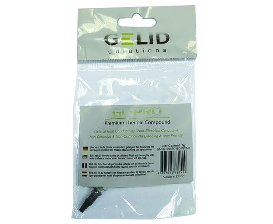 Термопаста Gelid Solutions GC-PRO 1g (TC-GC-PRO-D), зображення 2 Термопаста Gelid Solutions GC-PRO 1g (TC-GC-PRO-D), зображення 2