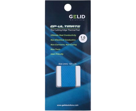 Термопрокладка Gelid Solutions 15W/mK 120x20x1.0 mm (TP-GP04-R-B)