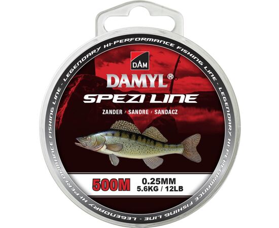 Леска DAM Damyl Spezi Line Zander 500 м 0.25 мм 5.6 кг Light Grey (66633)