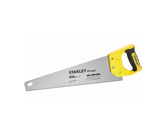 Ножовка Stanley SHARPCUT с закаленными зубьями, L=450мм, 11 tpi. (STHT20370-1), изображение 2 Ножовка Stanley SHARPCUT с закаленными зубьями, L=450мм, 11 tpi. (STHT20370-1), изображение 2