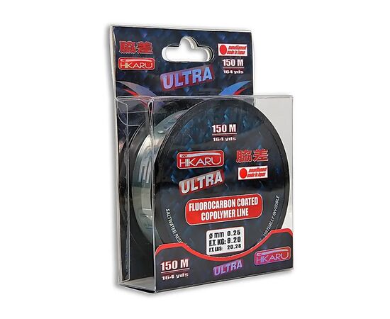 Волосінь Lineaeffe Hikaru Plus+ Fluorocarbon Coating 150 м 0.25 мм 9.2 кг (3400025/N)