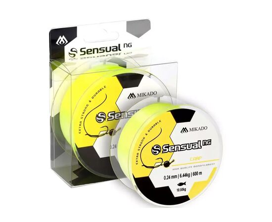 Леска Mikado Sensual NG Carp 300 м 0,26 мм 6,91 кг Yellow (ZSN110-300-026)