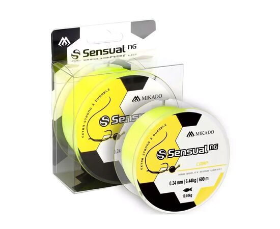 Леска Mikado Sensual NG Carp 600 м 0,26 мм 6,91 кг Yellow (ZSN110-600-026)