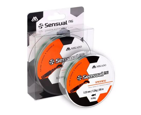 Леска Mikado Sensual NG Spinning 300 м 0,16 мм 3,56 кг Light Green (ZSN410-300-016)
