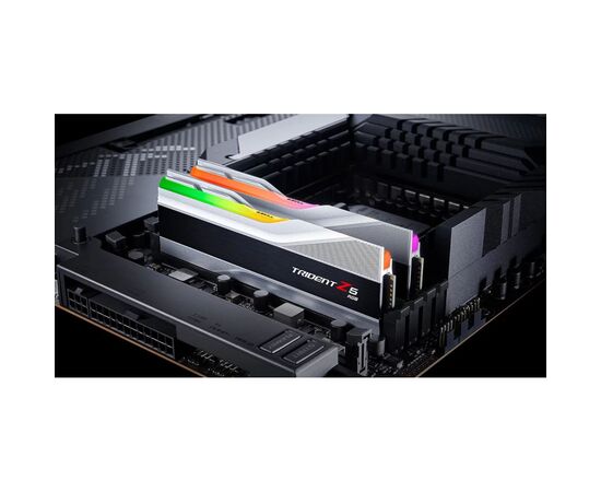Модуль памяти для компьютера DDR5 32GB (2x16GB) 6600 Trident Z5 RGB Silver G.Skill (F5-6600J3440G16GX2-TZ5RS), изображение 8 Модуль памяти для компьютера DDR5 32GB (2x16GB) 6600 Trident Z5 RGB Silver G.Skill (F5-6600J3440G16GX2-TZ5RS), изображение 8
