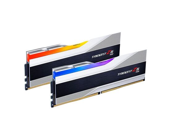Модуль пам'яті для комп'ютера DDR5 32GB (2x16GB) 6600 Trident Z5 RGB Silver G.Skill (F5-6600J3440G16GX2-TZ5RS)