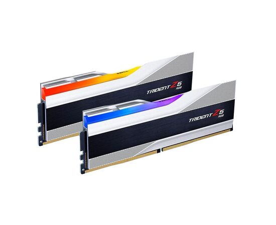 Модуль памяти для компьютера DDR5 32GB (2x16GB) 6800 Trident Z5 RGB Silver G.Skill (F5-6800J3445G16GX2-TZ5RS), изображение 2 Модуль памяти для компьютера DDR5 32GB (2x16GB) 6800 Trident Z5 RGB Silver G.Skill (F5-6800J3445G16GX2-TZ5RS), изображение 2