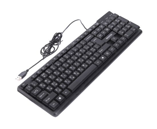 Клавиатура Maxxter KBM-U01-UA USB Black (KBM-U01-UA), изображение 2 Клавиатура Maxxter KBM-U01-UA USB Black (KBM-U01-UA), изображение 2