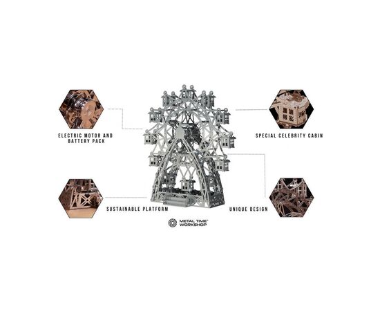 Конструктор Metal Time коллекционная модель Amusement Ride (MT033), изображение 3 Конструктор Metal Time коллекционная модель Amusement Ride (MT033), изображение 3