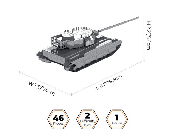 Конструктор Metal Time коллекционная модель Conqueror FV214 (MT069), изображение 2 Конструктор Metal Time коллекционная модель Conqueror FV214 (MT069), изображение 2