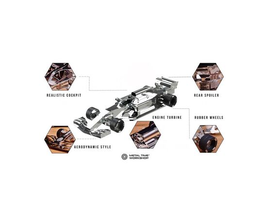 Конструктор Metal Time коллекционная модель Grand Prix Falcon (MT035), изображение 3