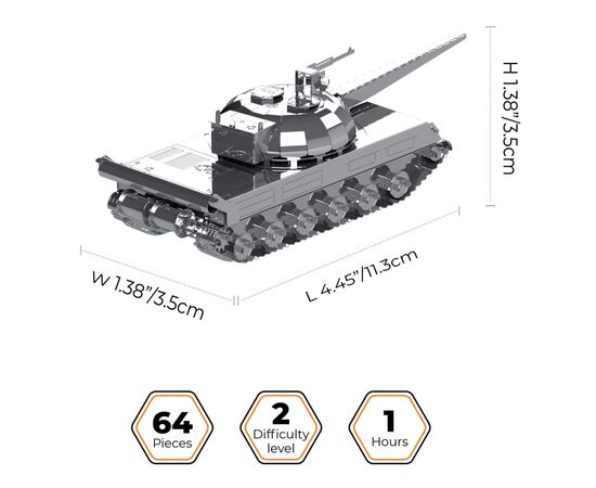 Конструктор Metal Time коллекционная модель Object 430 (MT065), изображение 2 Конструктор Metal Time коллекционная модель Object 430 (MT065), изображение 2