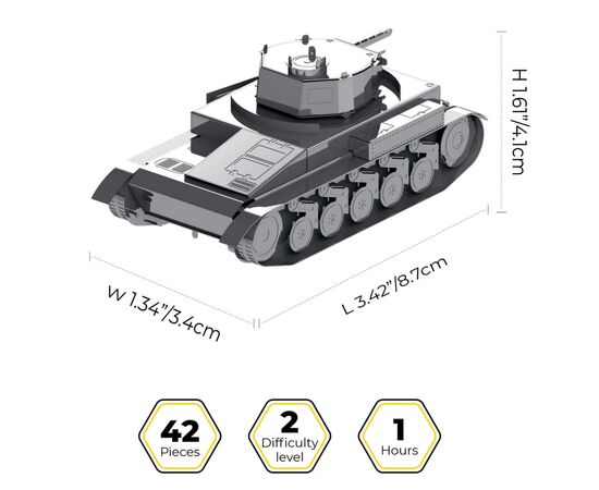 Конструктор Metal Time коллекционная модель Pz.Kpfw. II (MT060), изображение 2 Конструктор Metal Time коллекционная модель Pz.Kpfw. II (MT060), изображение 2