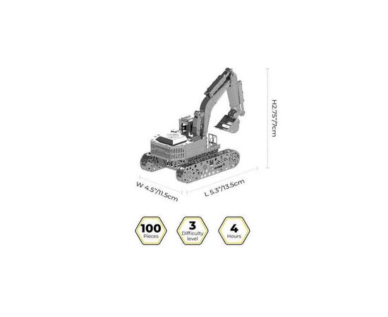 Конструктор Metal Time коллекционная модель Tireless Digger (MT043), изображение 2 Конструктор Metal Time коллекционная модель Tireless Digger (MT043), изображение 2