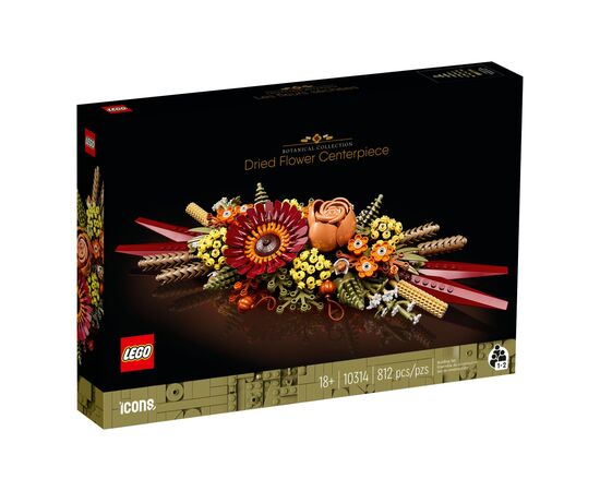 Конструктор LEGO Icons Ікебана з сухоцвітів 812 деталей (10314), зображення 8 Конструктор LEGO Icons Ікебана з сухоцвітів 812 деталей (10314), зображення 8