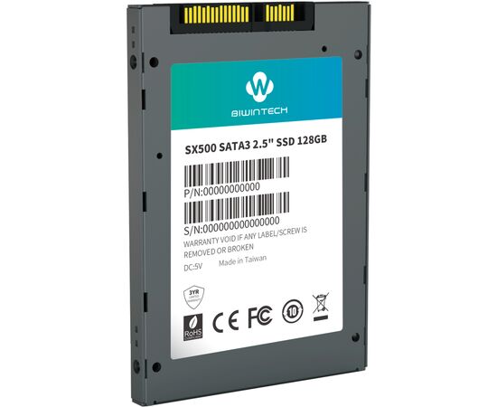 Накопичувач SSD 2.5" 128GB SX500 BiwinTech (52S3A7Q)