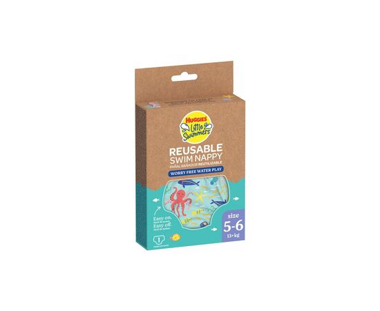 Подгузник Huggies Little Swimmers Размер 5-6 многоразовые для плавания 1 шт (5029053583068), изображение 2 Подгузник Huggies Little Swimmers Размер 5-6 многоразовые для плавания 1 шт (5029053583068), изображение 2