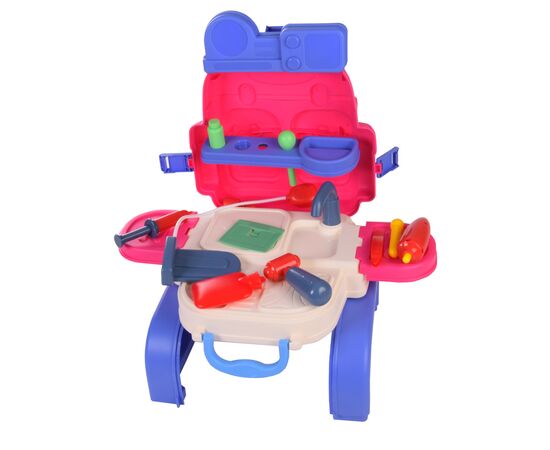 Ігровий набір A-Toys Лікар: стетоскоп, шприц, молоточок, грілка, рюкзак 25, 5 х 13 х 25 см (8113AP)