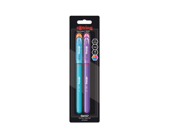 Ручка гелева Rotring Drawing ROTRING GEL Fun Colors GEL 0,7 блістер 4шт (R2115364)