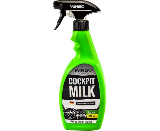 Автополироль WINSO Cocpit Milk (лимон) 500мл (810610)