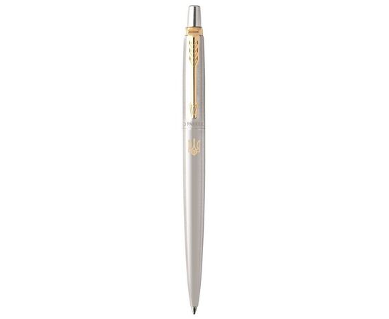 Ручка шариковая Parker JOTTER 17 UKRAINE SS GT BP Трезубец золотой (16032_T001g)