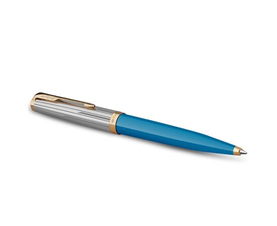 Ручка шариковая Parker 51 Premium Turquoise GT BP (56 432), изображение 2 Ручка шариковая Parker 51 Premium Turquoise GT BP (56 432), изображение 2