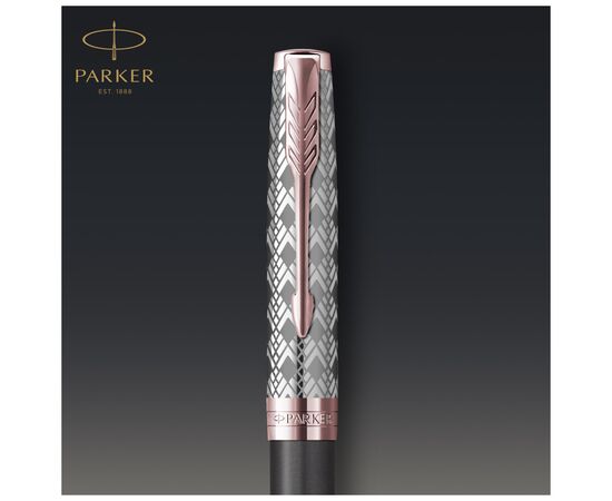 Ручка шариковая Parker SONNET 17 Metal & Grey Lacquer PGT BP (68 232), изображение 3 Ручка шариковая Parker SONNET 17 Metal & Grey Lacquer PGT BP (68 232), изображение 3
